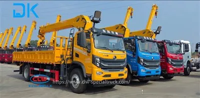 Dongfeng Huashen HV{0}}ton 4-section Boom Камионен кран